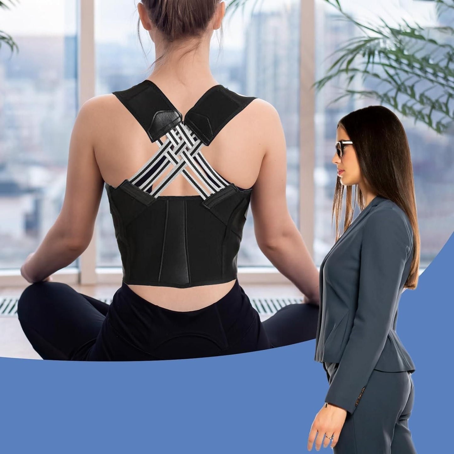 Adjustable Back Posture Corrector – Slouching Relief Belt (For Men & Women)