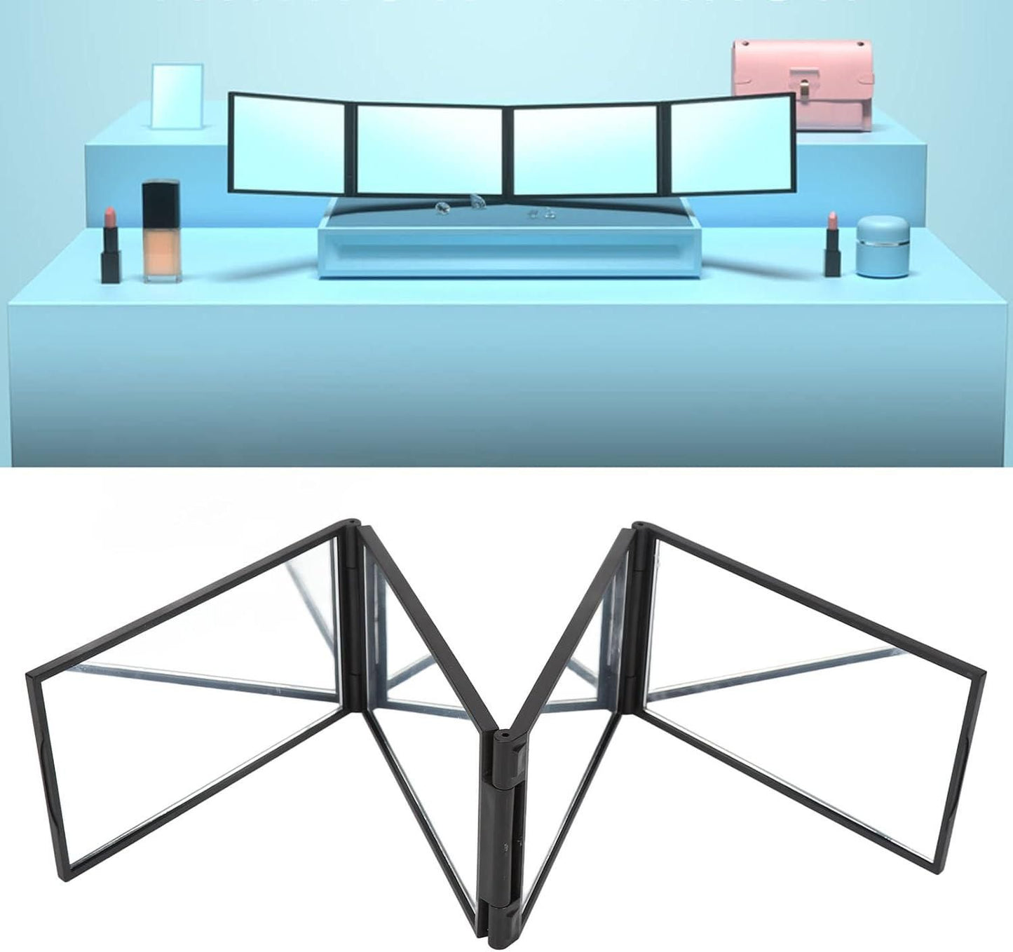 4-Way 360° Self Haircut Portable Foldable Mirror